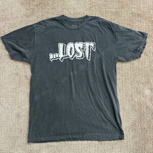 Lost Surfboards Men's Charcoal Graphic Tee